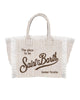 Borsa Vanity linen stripes beige