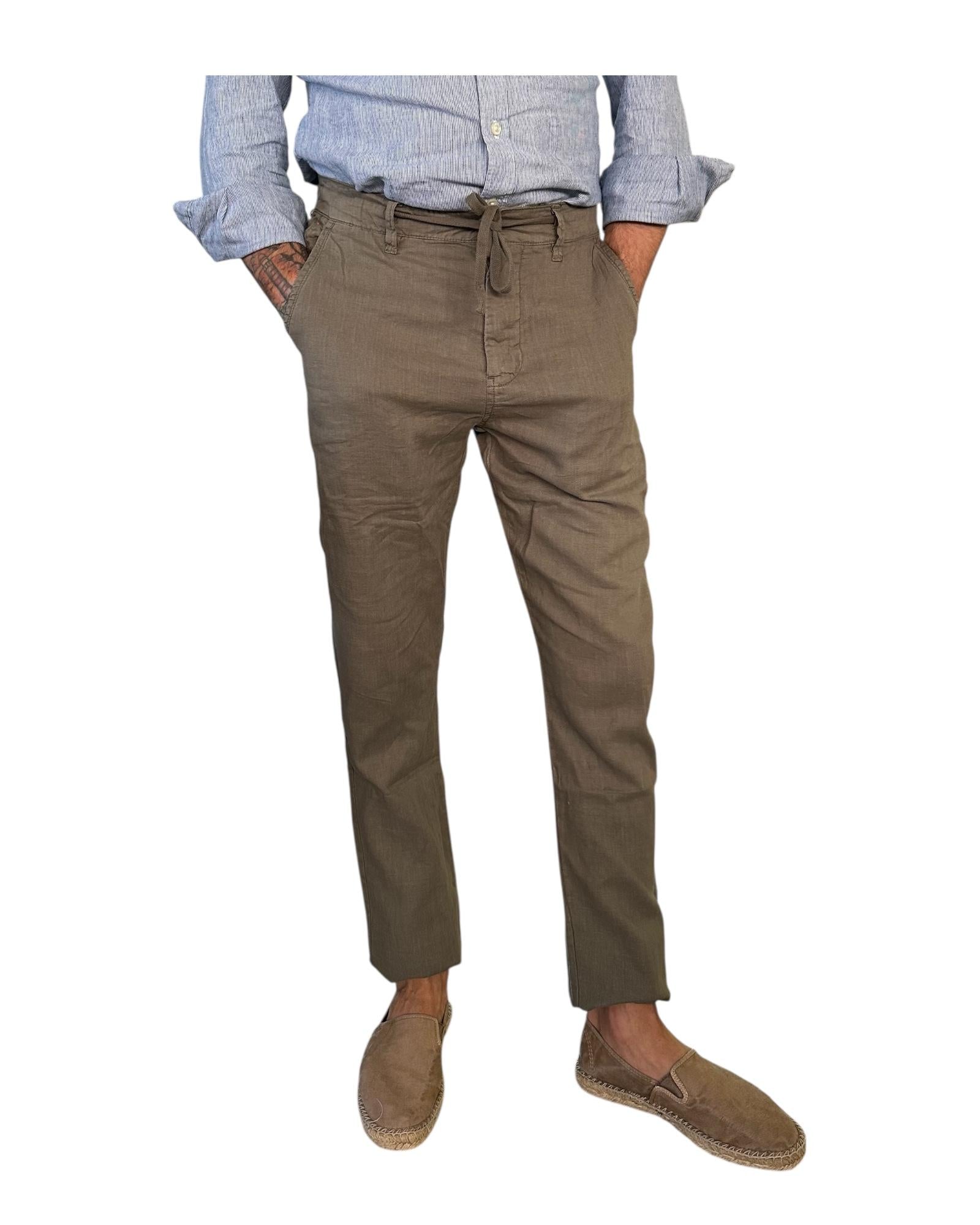 Pantalaccio misto lino Militare GK713 MILITARE RE.VI.VAL 