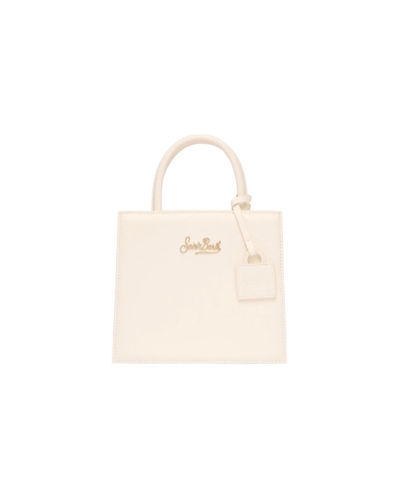 Borsa Shop Mini in pelle liscia Bianco SHBM0002 01506L MC2 SAINT BARTH 