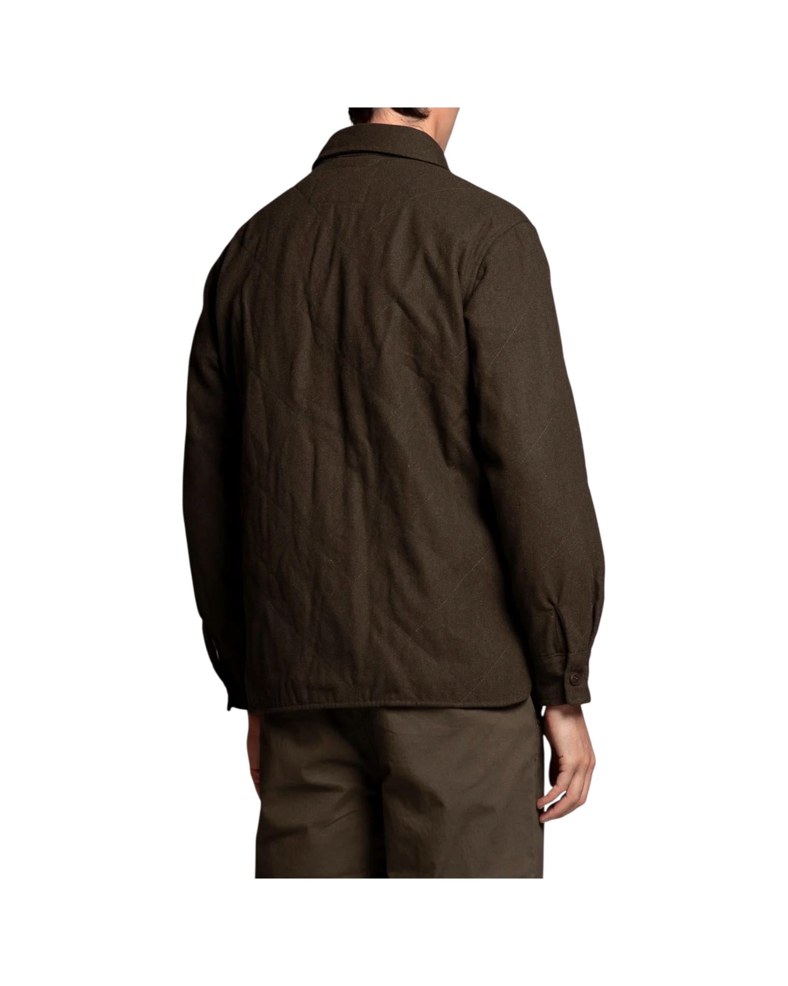 Overshirt in lana Army green ROY W0Q2330 IMPURE 