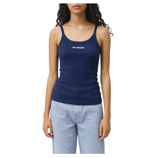 Tank Top in cotone Blue navy RND90299CR76XXXX C0048 ROY ROGER'S 