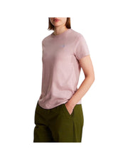 T-shirt evolution simple dome slim Metal pink