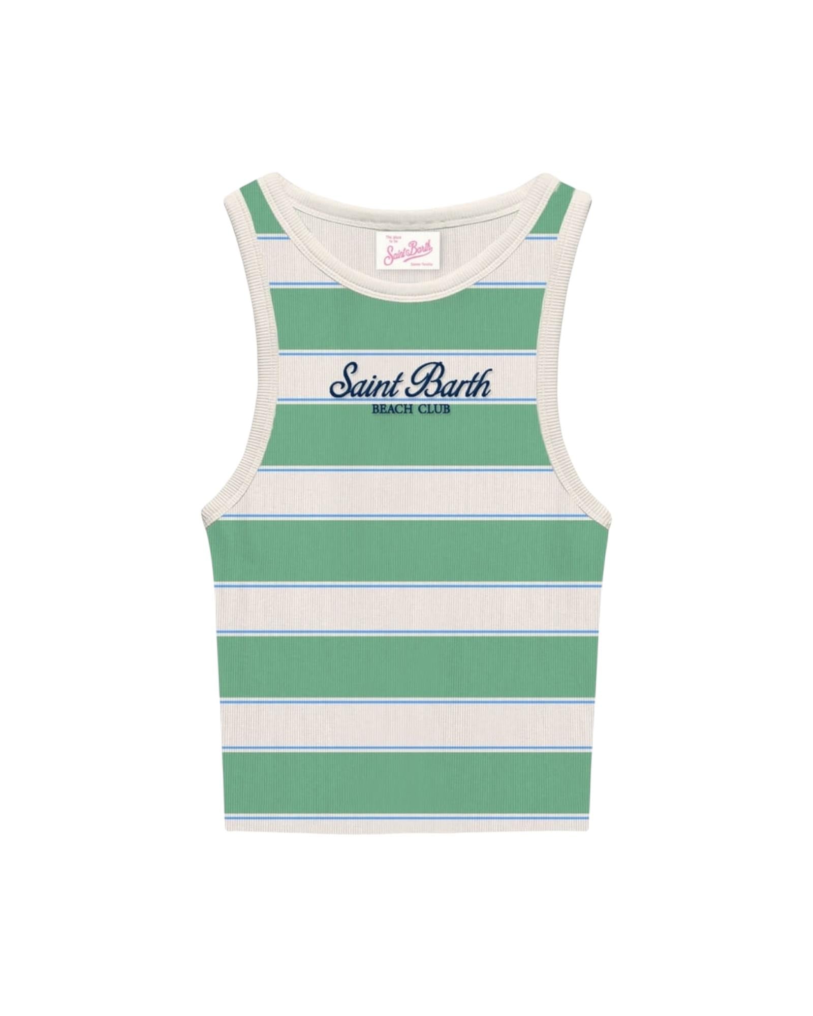 Canotta in cotone a coste AAD001 02677L MC2 SAINT BARTH 