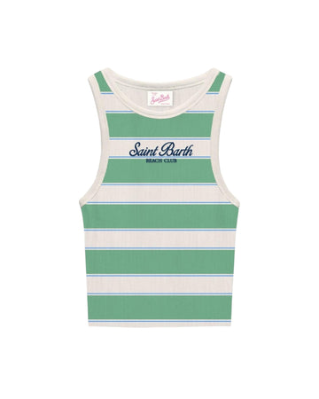 Canotta in cotone a coste AAD001 02677L MC2 SAINT BARTH 