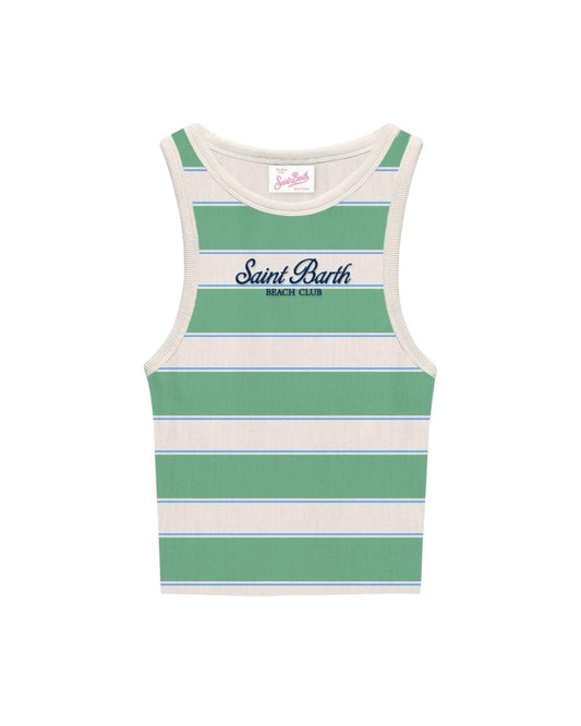 Canotta in cotone a coste AAD001 02677L MC2 SAINT BARTH 