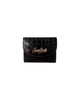 Porta carte printed croco Black