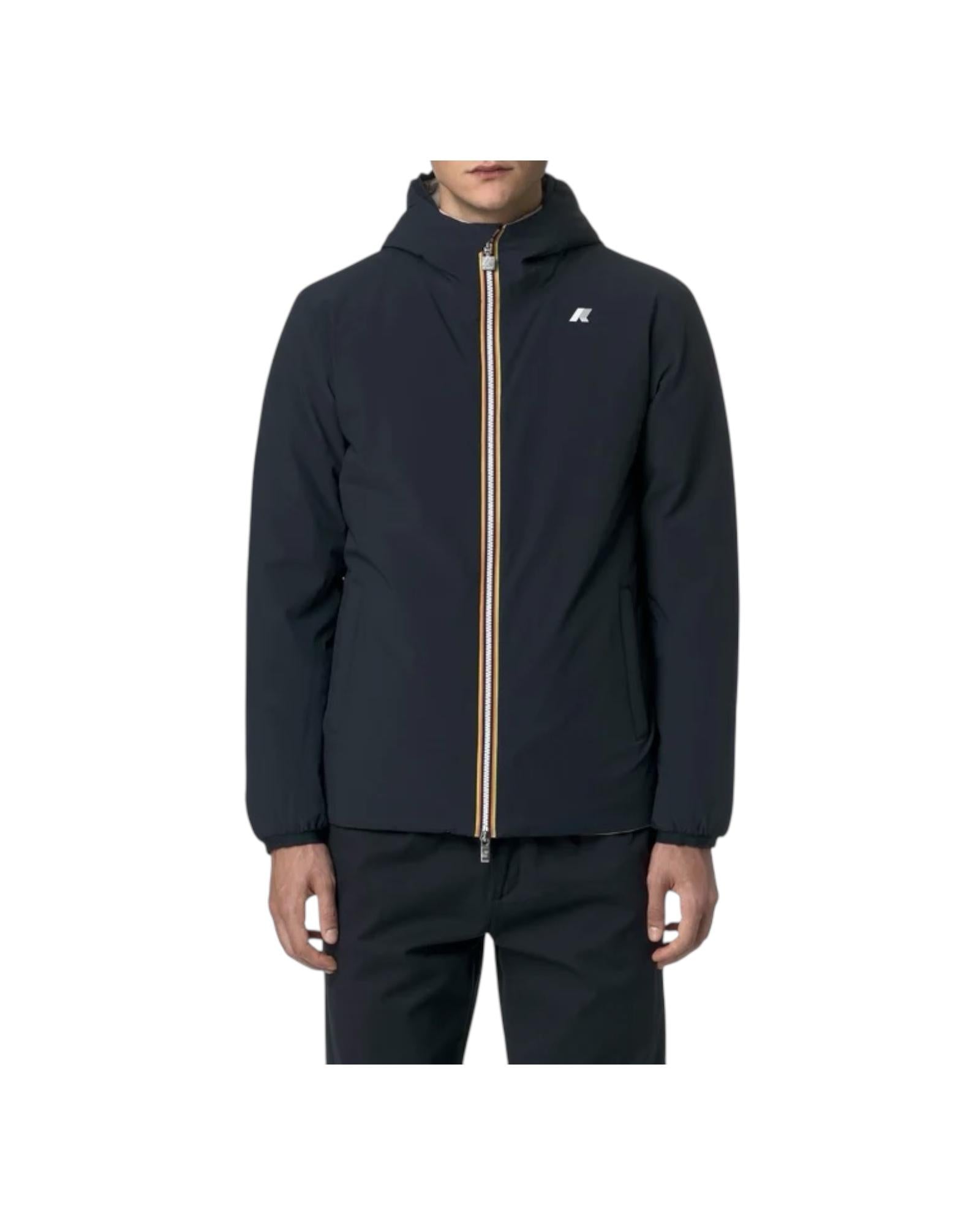 Giacca reversibile uomo Blue depth-beige cashemere K6128VW BBC K-way 