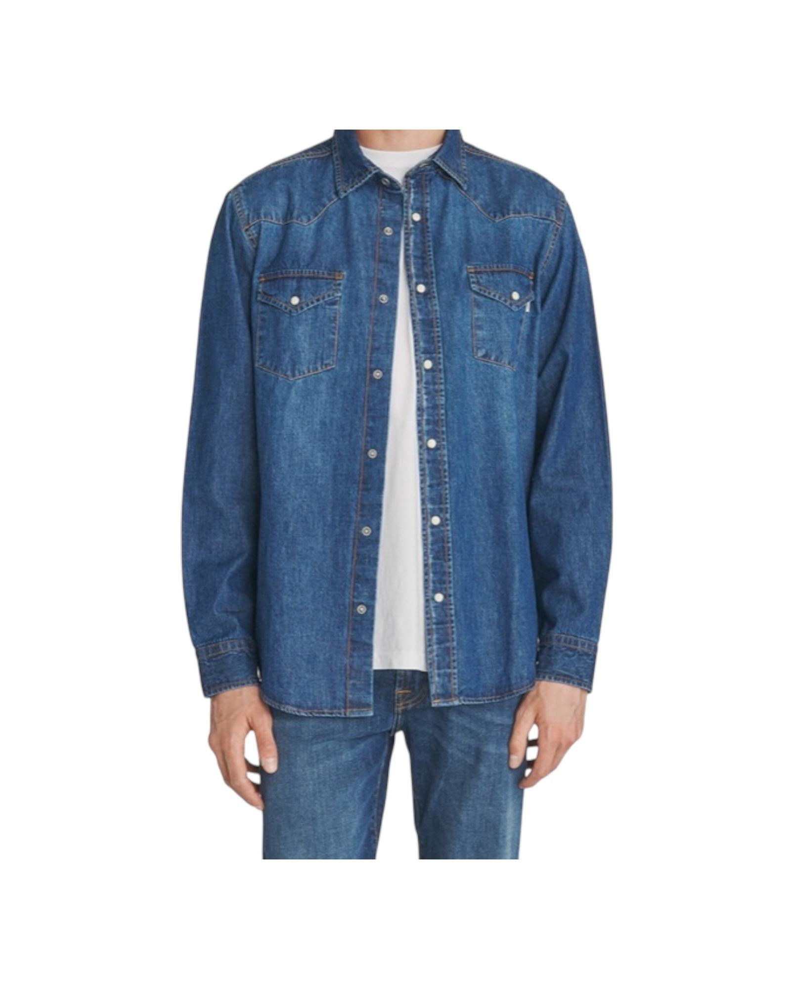 Camicia uomo Denim bruce RRU400CP202798 C0999 ROY ROGER'S