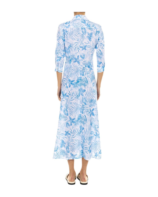 Abito Chemisier in cotone D926 AZZURRO BASTONCINO 