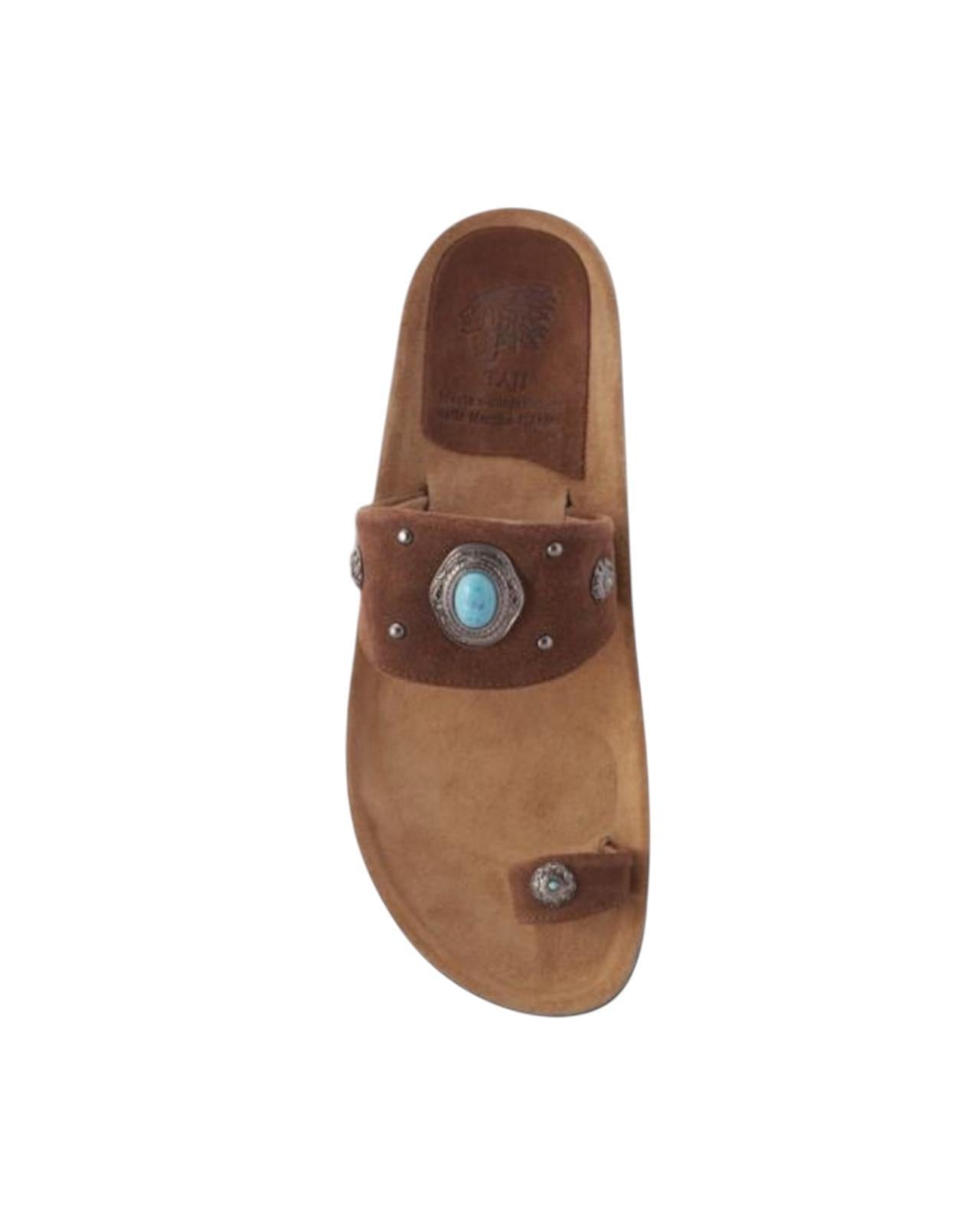 Sandalo brahma Suede Castagna BRAMMA SUEDE CASTAGNA TAJI 