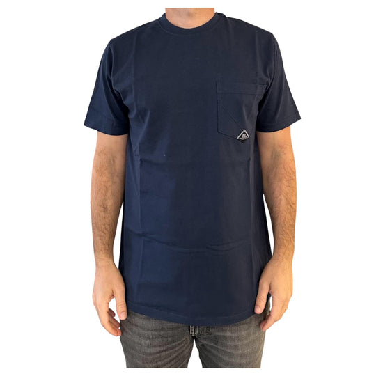 T-shirt pocket in cotone Blue navy RRU90048CA160111 C0048 ROY ROGER'S 