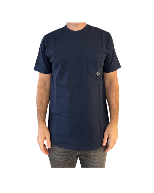 T-shirt pocket in cotone Blue navy RRU90048CA160111 C0048 ROY ROGER'S 