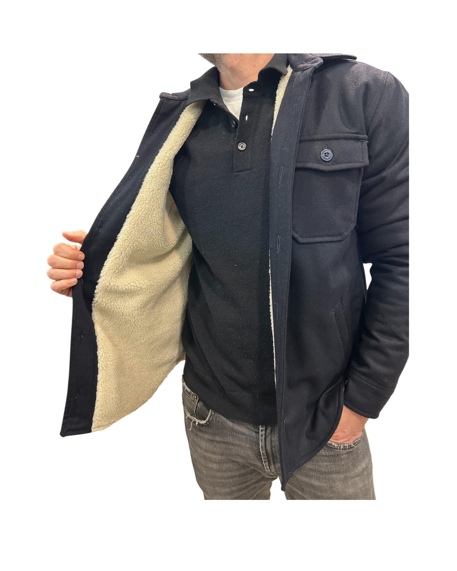Giacca Denali in lana Navy W5001 NAVY BL'KER 