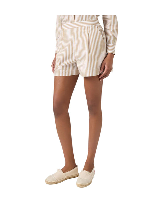 Short a righe Beige AMN0001 00724L MC2 SAINT BARTH 