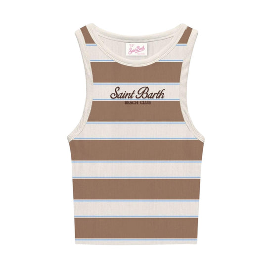 Canotta in cotone a coste AAD001 02675L MC2 SAINT BARTH 