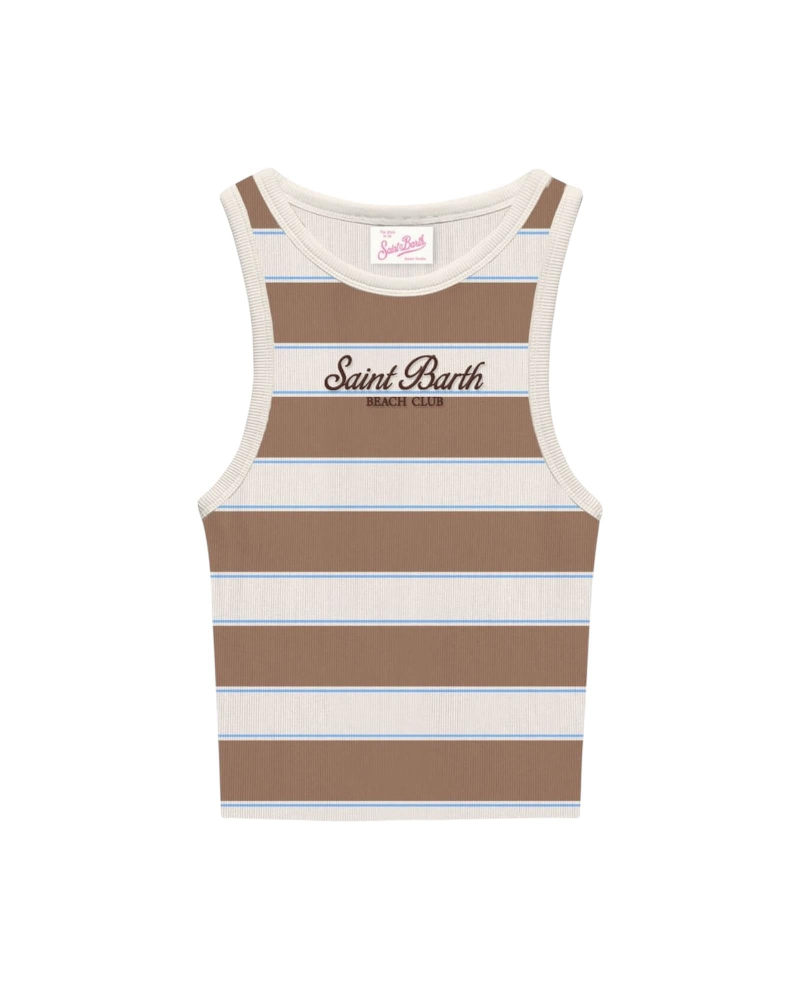 Canotta in cotone a coste AAD001 02675L MC2 SAINT BARTH 