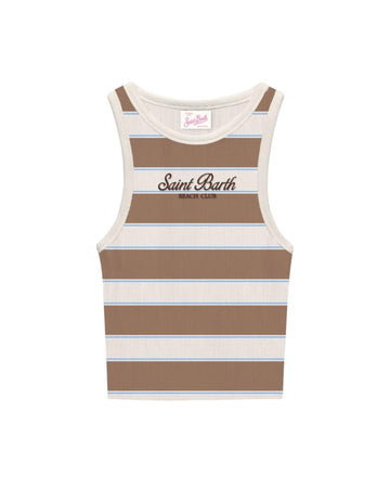 Canotta in cotone a coste AAD001 02675L MC2 SAINT BARTH 
