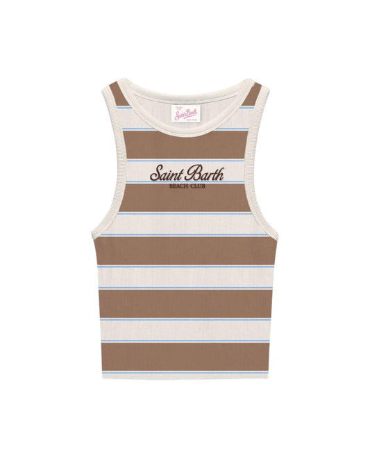 Canotta in cotone a coste AAD001 02675L MC2 SAINT BARTH 
