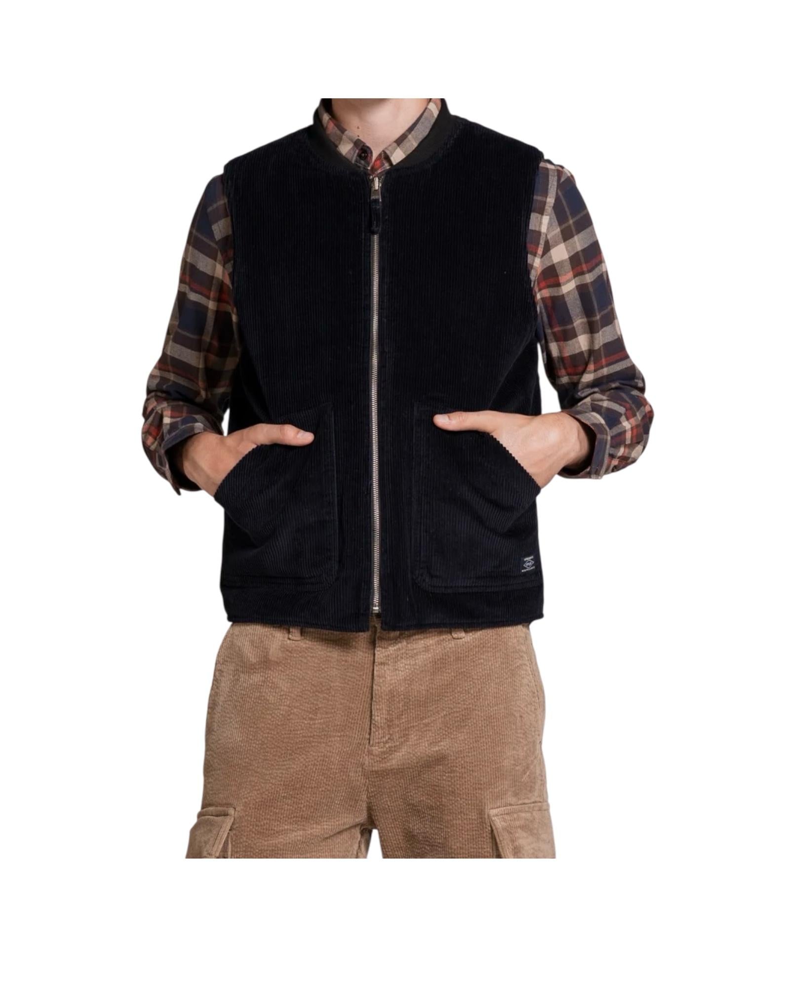 Gilet Martin reverse in corduroy Navy MARTIN V05C01 IMPURE 