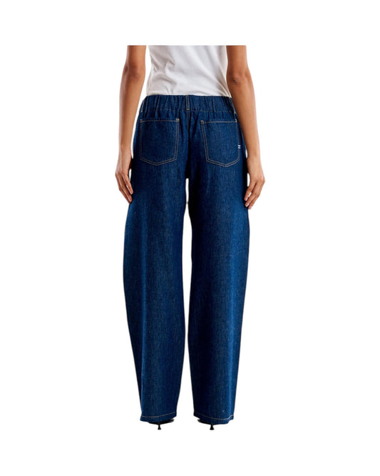 Pantalone Hope chambray con coulisse DD5069 DENIM BLU VICOLO 