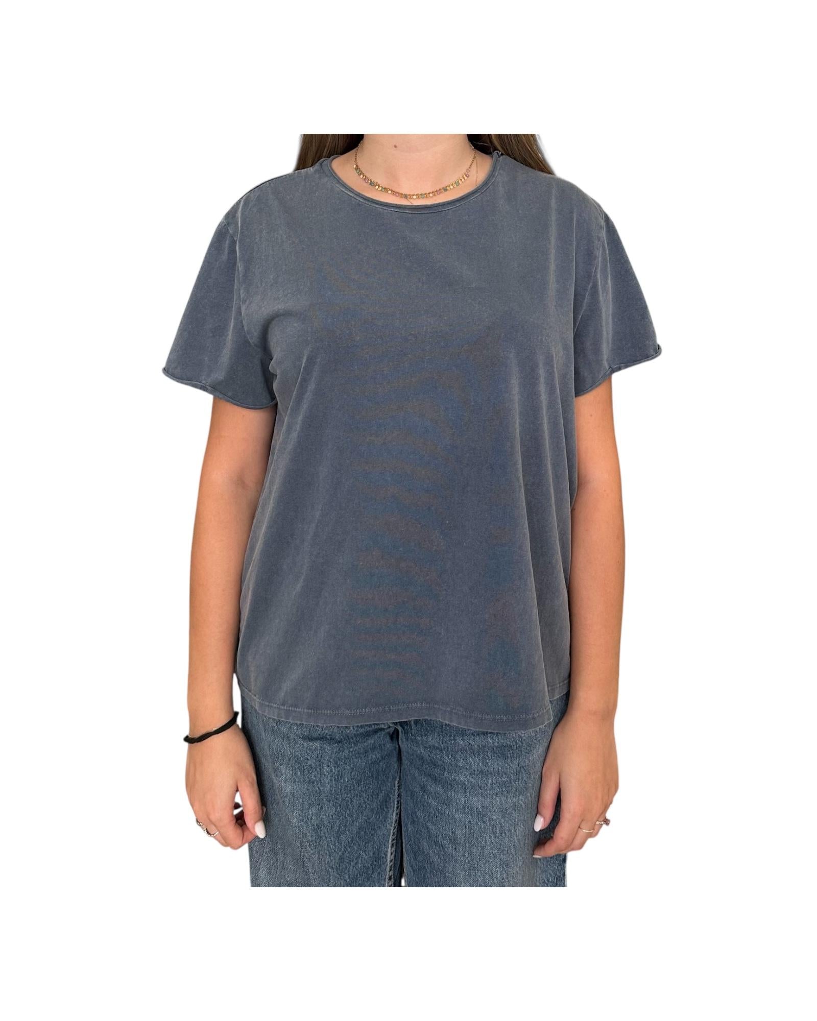 T-shirt in cotone Blu avion T10182MA BLU AVION RE.VI.VAL