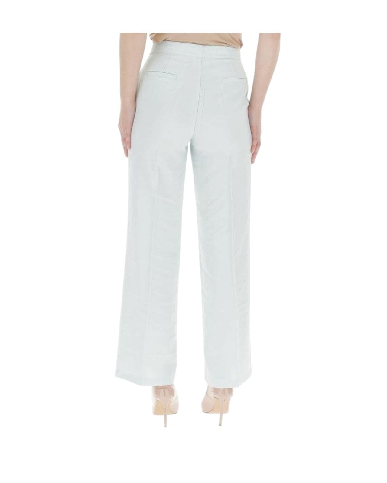 Pantalone palazzo in viscosa, verde acqua. TD0074 ACQUA VICOLO