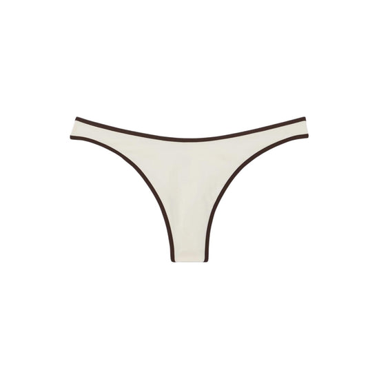 Slip Panna con profili marroni NAO0005 01600L MC2 SAINT BARTH 