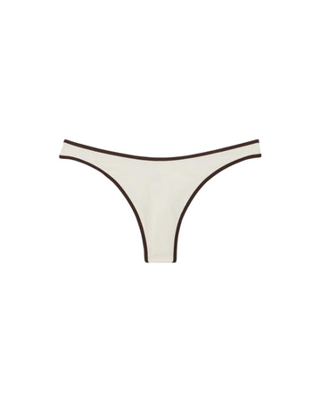 Slip Panna con profili marroni NAO0005 01600L MC2 SAINT BARTH 