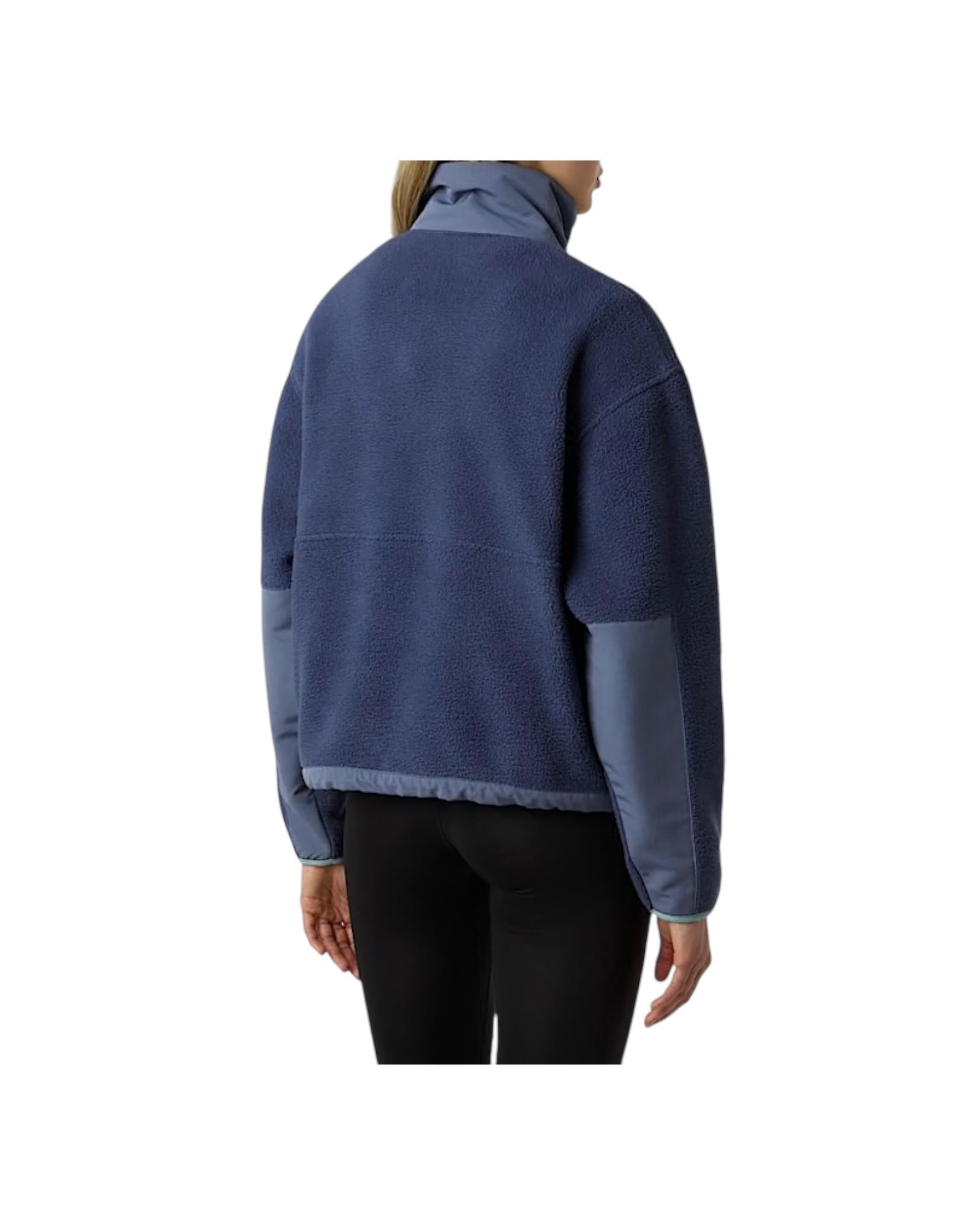 Giacca in pile Yumiori Off-Peak con cerniera integrale da donna Lunar Blue NF0A8EUZ LUNAR BLUE THE NORTH FACE 