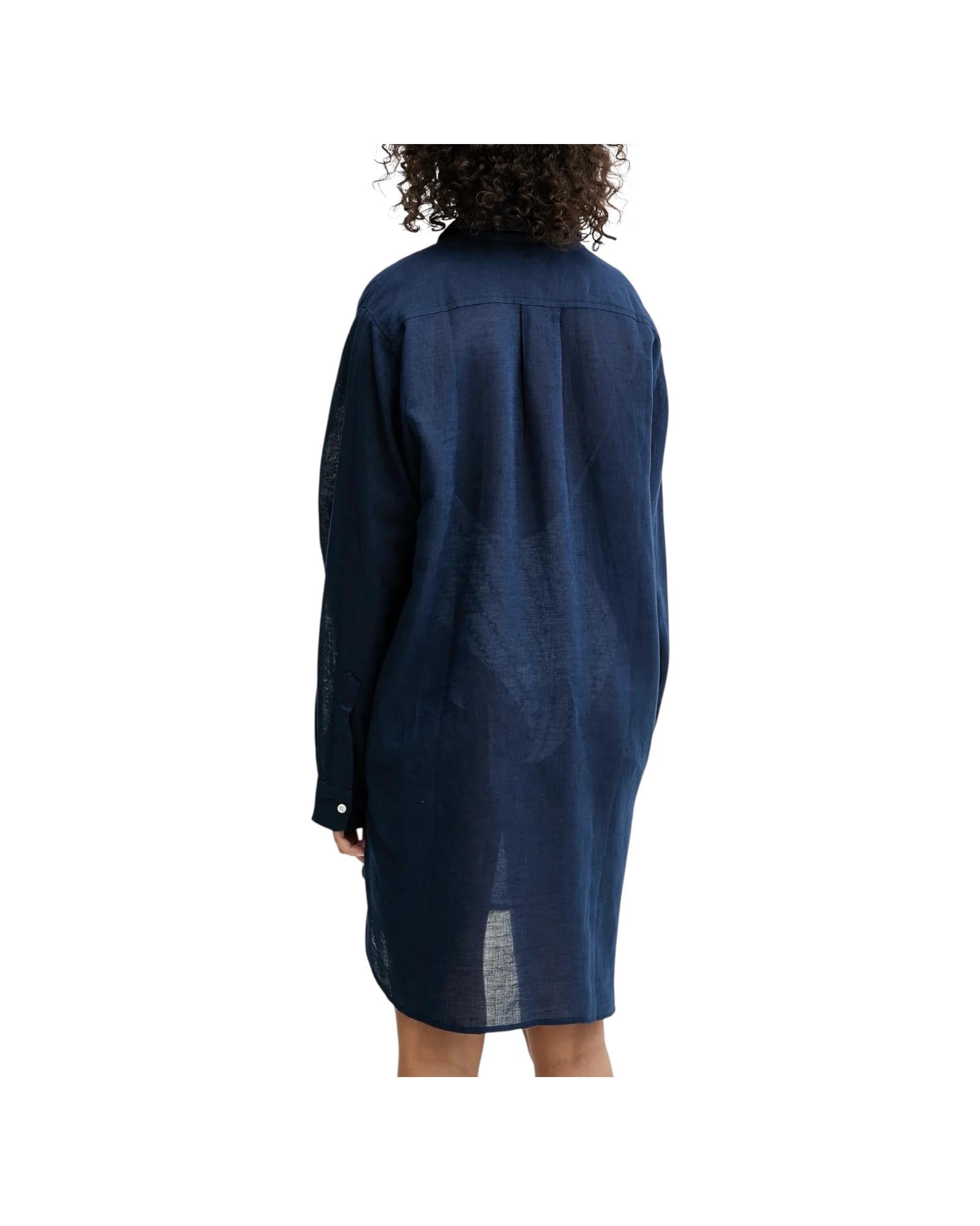 Camicione in cotone e lino Navy 21564377 NAVY RALPH LAUREN 