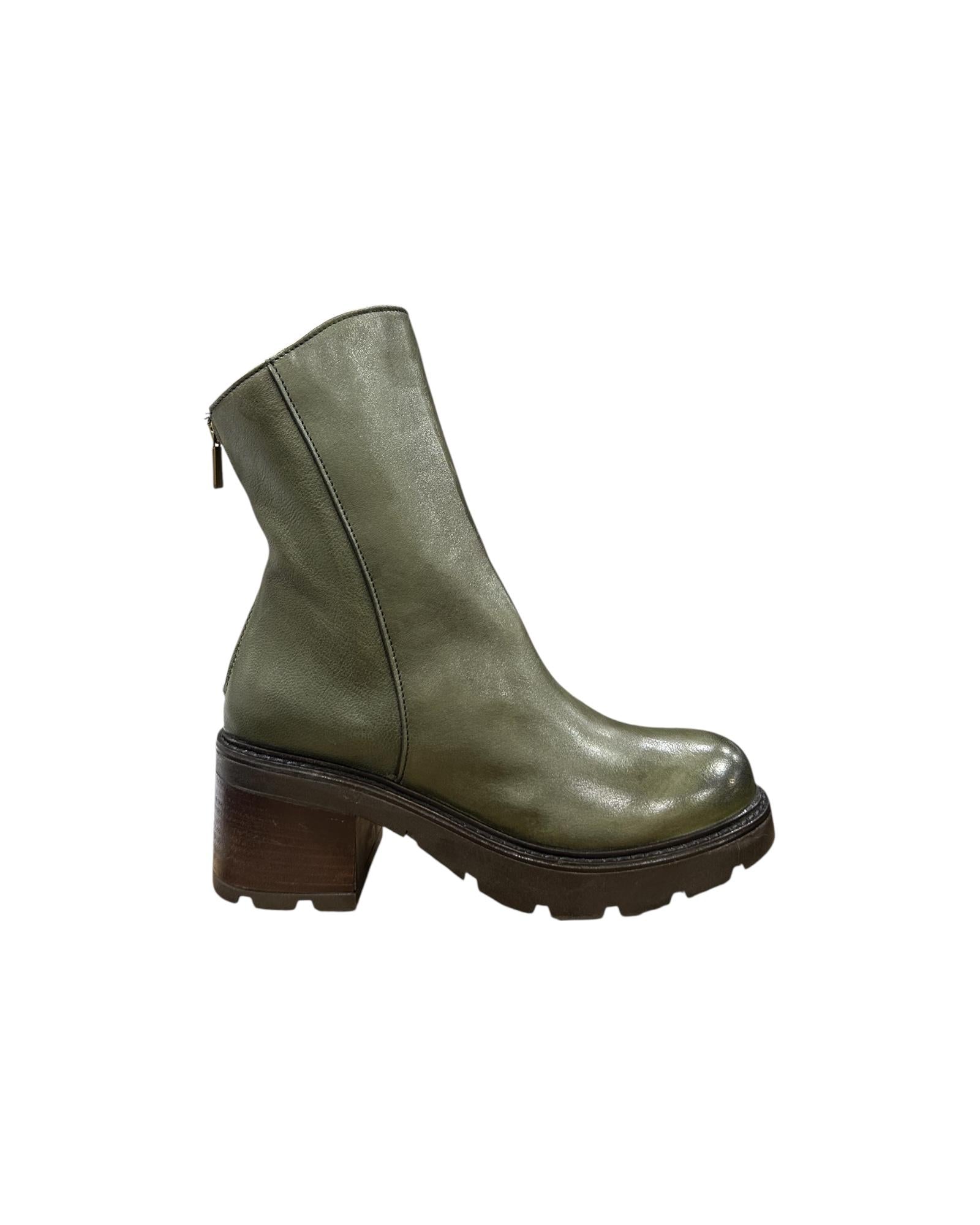 Stivaletto in pelle Oliva 2272 ALASKA OLIVA NICHE 