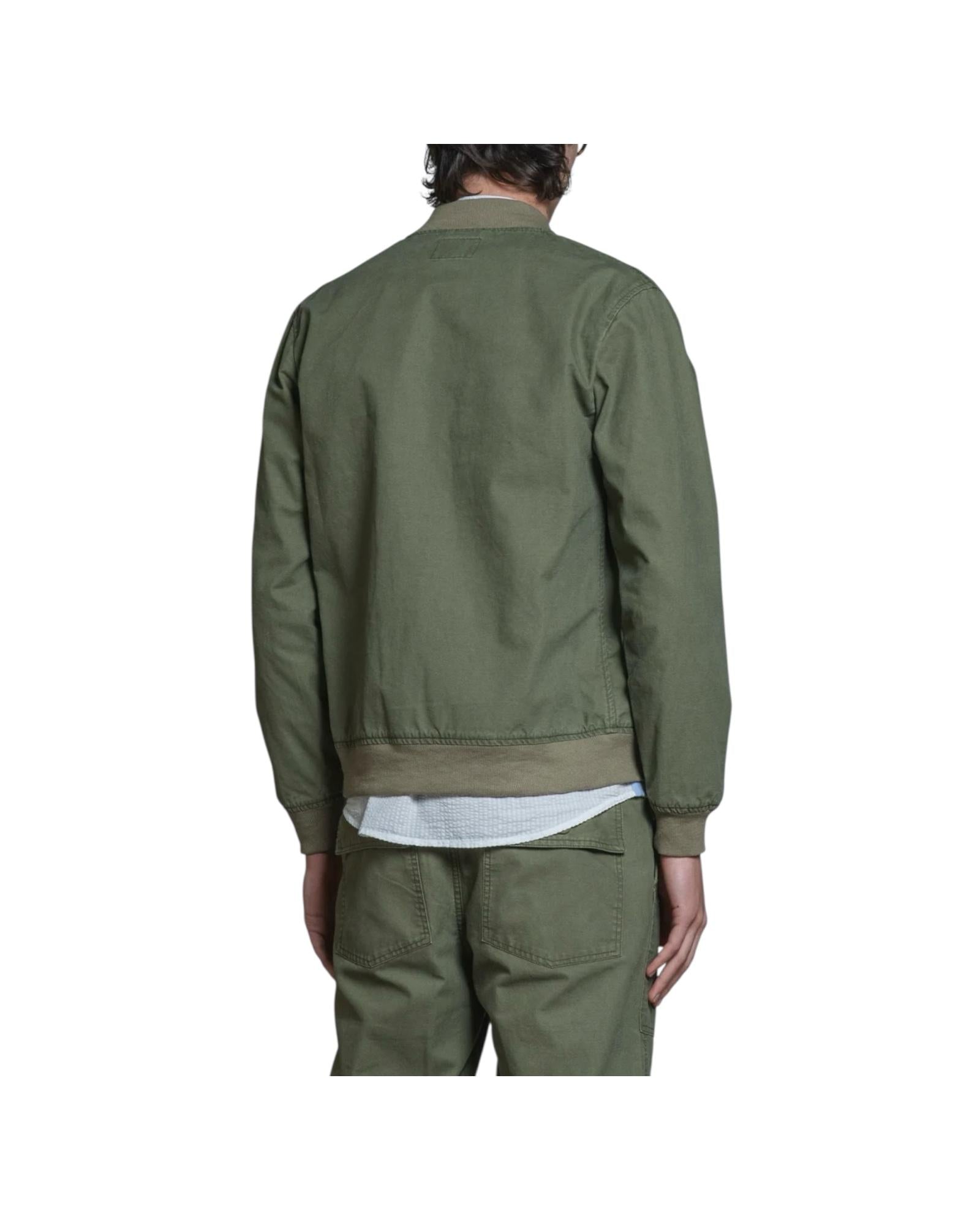 Bomber in cotone fiammato Military green SUSSEX SLBC03 IMPURE 