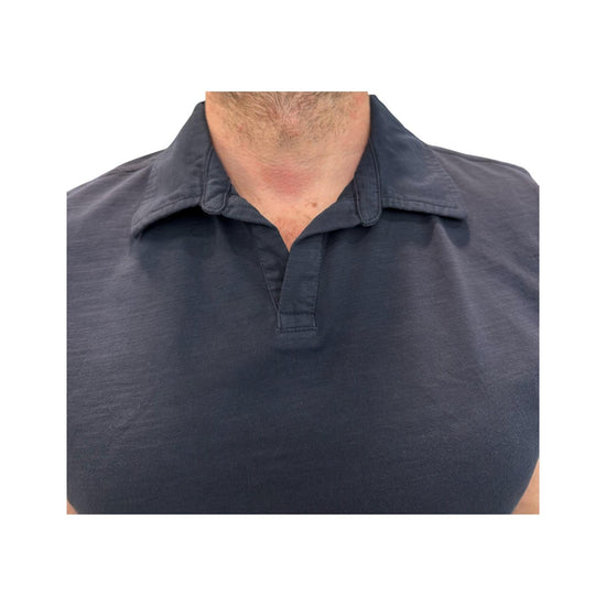 Polo uomo Long Island Fiammata senza bottoni Navy 2006 NAVY BL'KER 