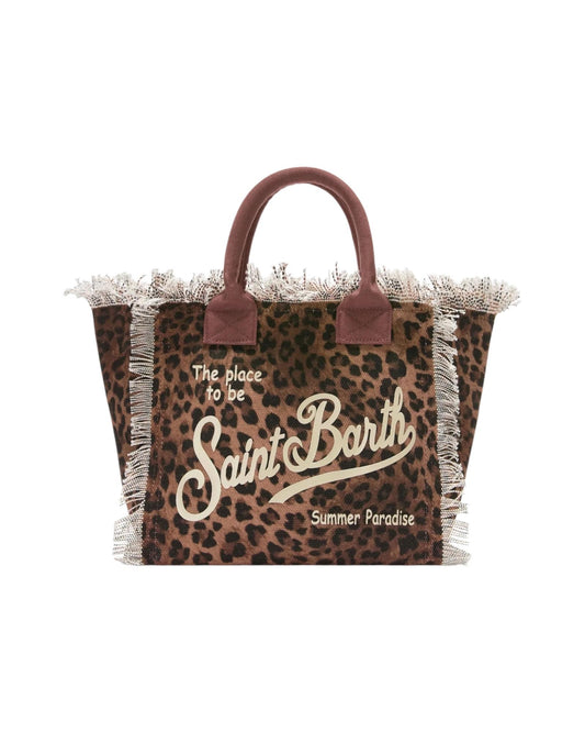 Borsa Vanity Leopardata in canvas VANI001 00190L MC2 SAINT BARTH 