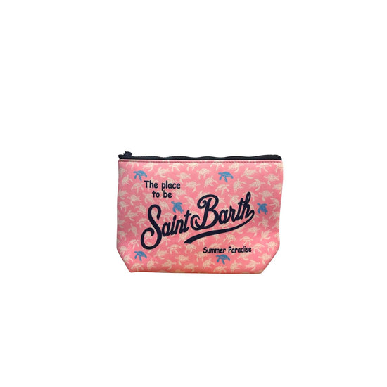 Pochette Aline stampa tartarughe Rosa ALIN001 03294L MC2 SAINT BARTH 