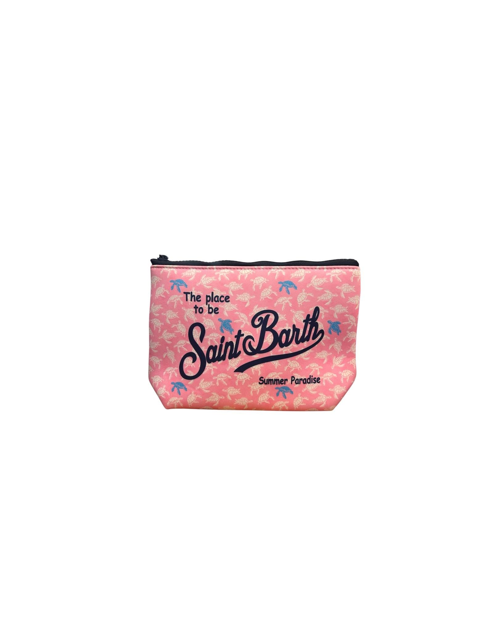 Pochette Aline stampa tartarughe Rosa ALIN001 03294L MC2 SAINT BARTH 