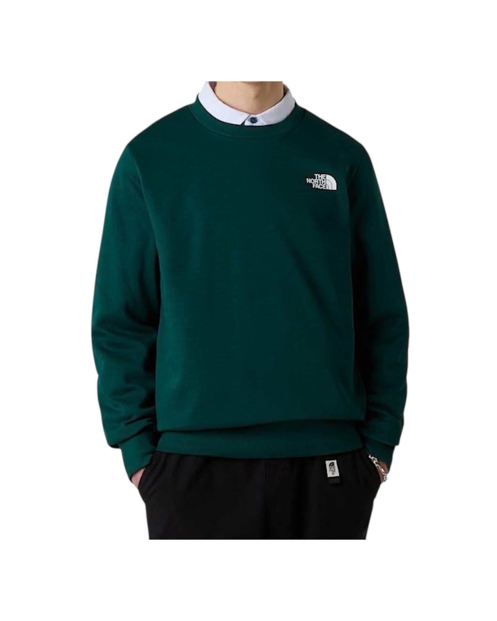 Felpa Simple Dome Hunter Green Uomo NF0A89FB HUNTER GREEN THE NORTH FACE 