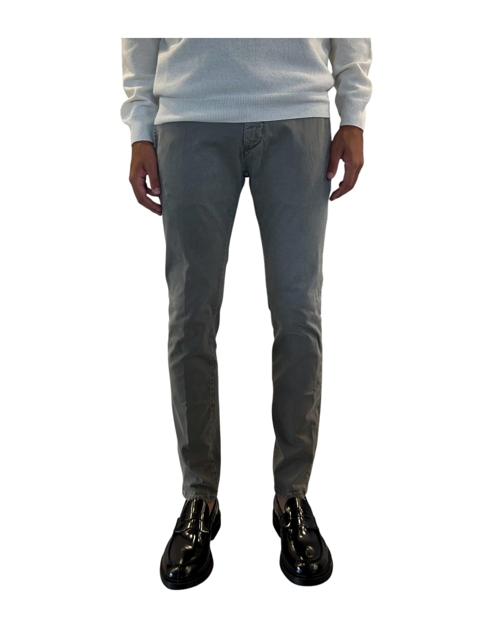 Pantalone Soho Gabardina Mid grey 052 SOHO GABARDINA MID GREY MODFITTERS 