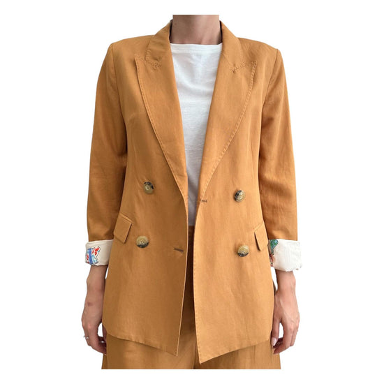 Blazer Doppio Petto Cognac SI95 0040 Since're Paris 