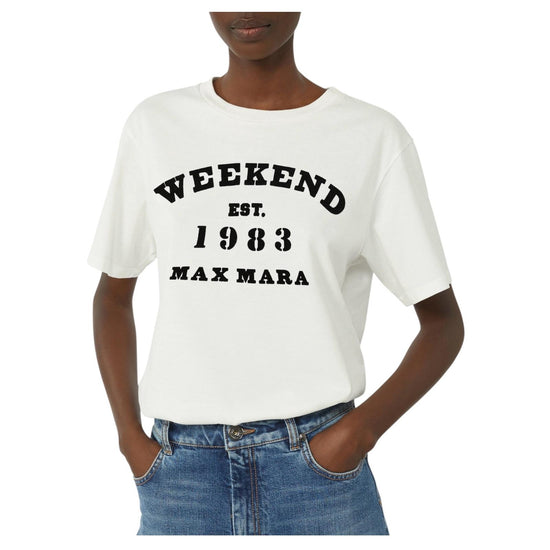 T-shirt in cotone con stampa grafica TENUE 006 MAX MARA WEEKEND 