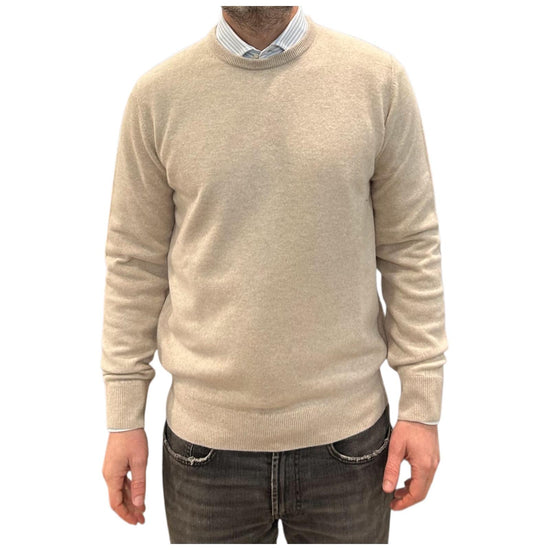 Maglione in cashmere Sabbia 87100 117 CAVALIERI MILANO 