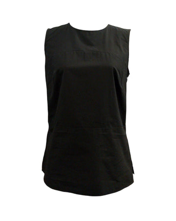 Top in popeline nero. PCH DT9180 NERO OTTOD'AME 