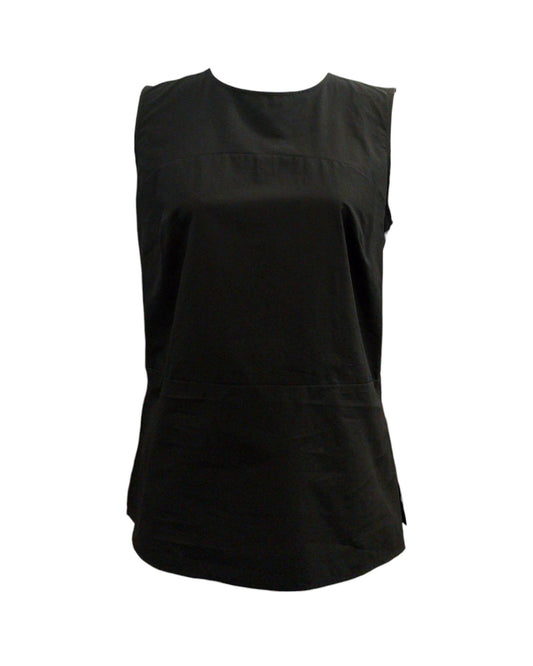 Top in popeline nero. PCH DT9180 NERO OTTOD'AME 