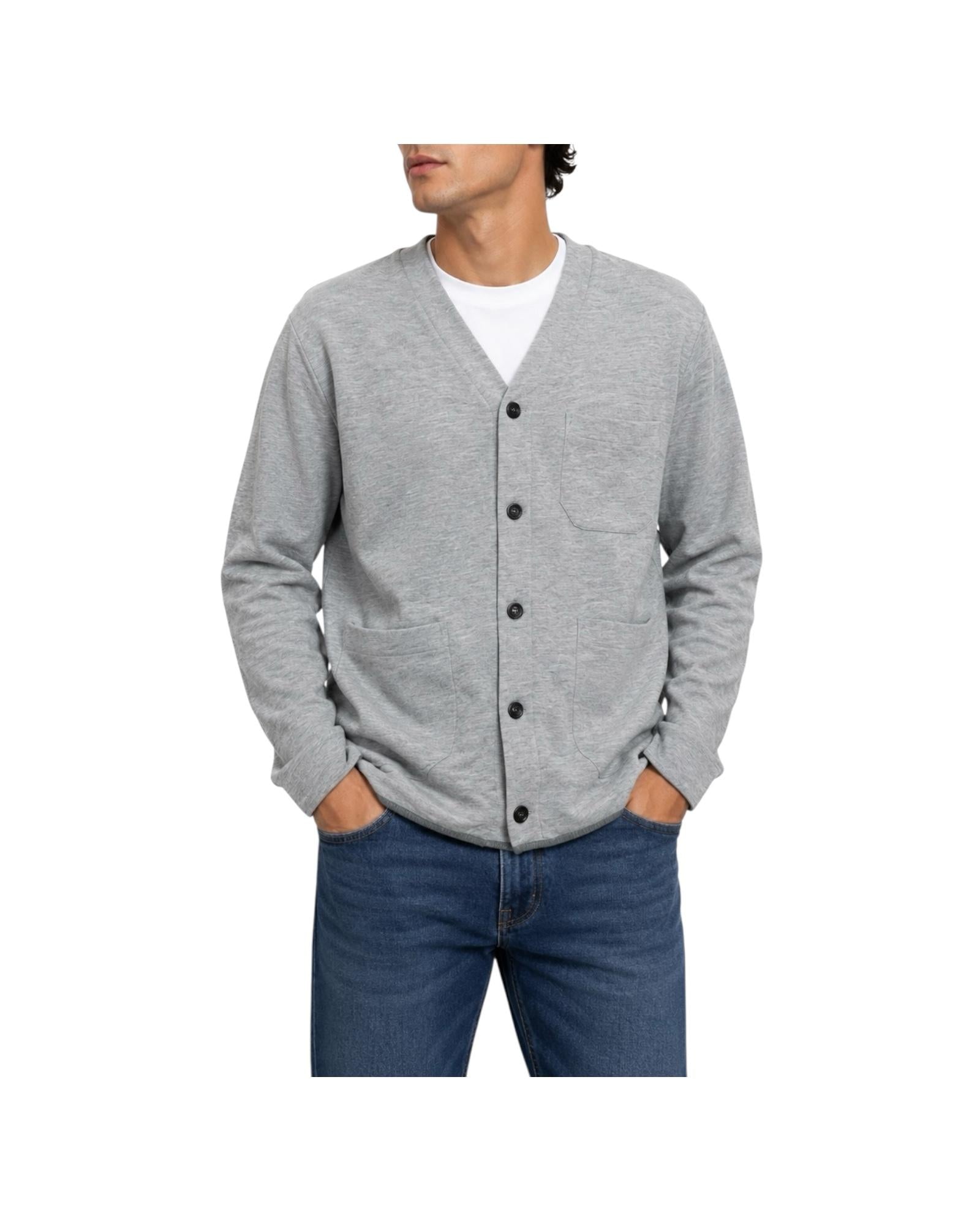 Cardigan in cotone Grigio LOS PEPES GRIGIO MENTORE 