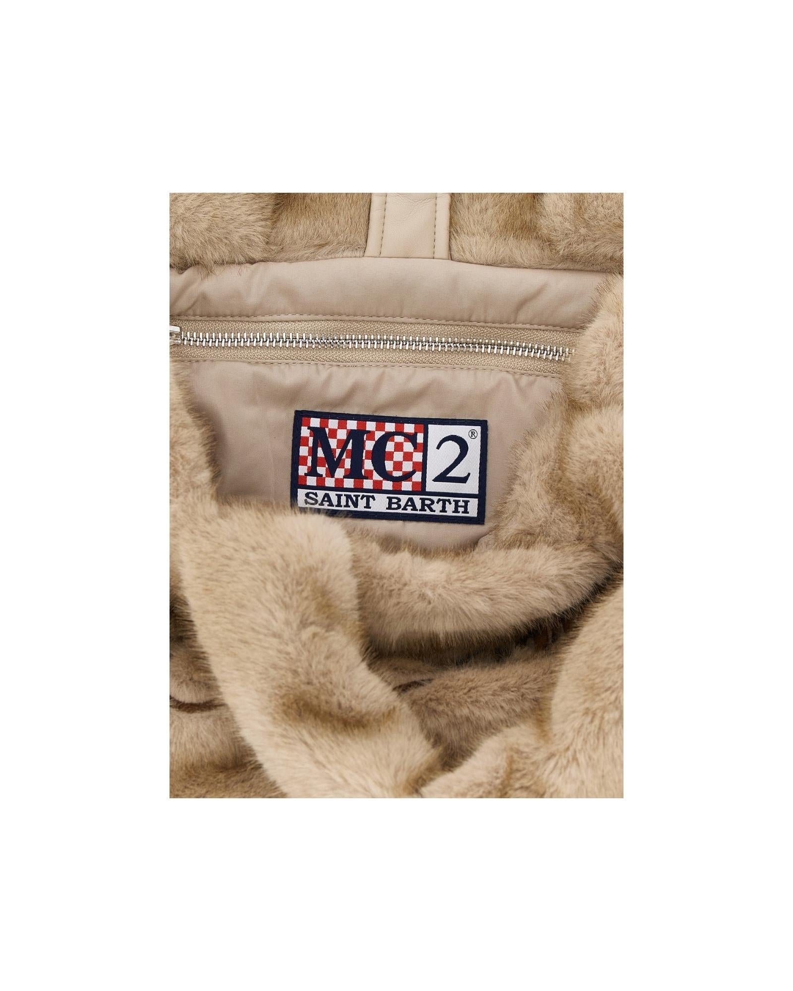 Borsa Colette Soft fur Beige COL0033 00289I MC2 SAINT BARTH 