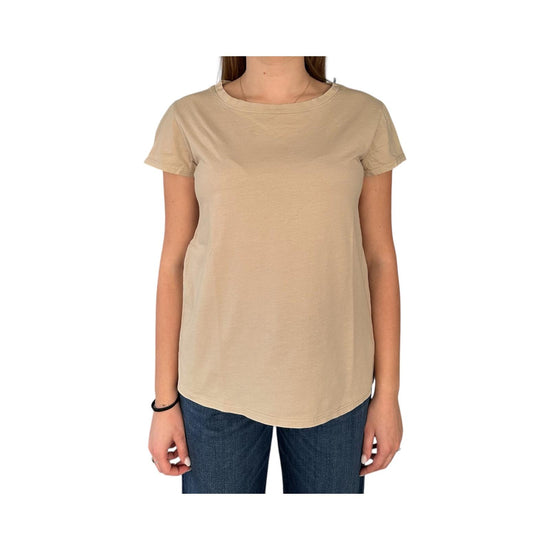 T-Shirt donna in cotone fango TS0004033 FANGO RE.VI.VAL 