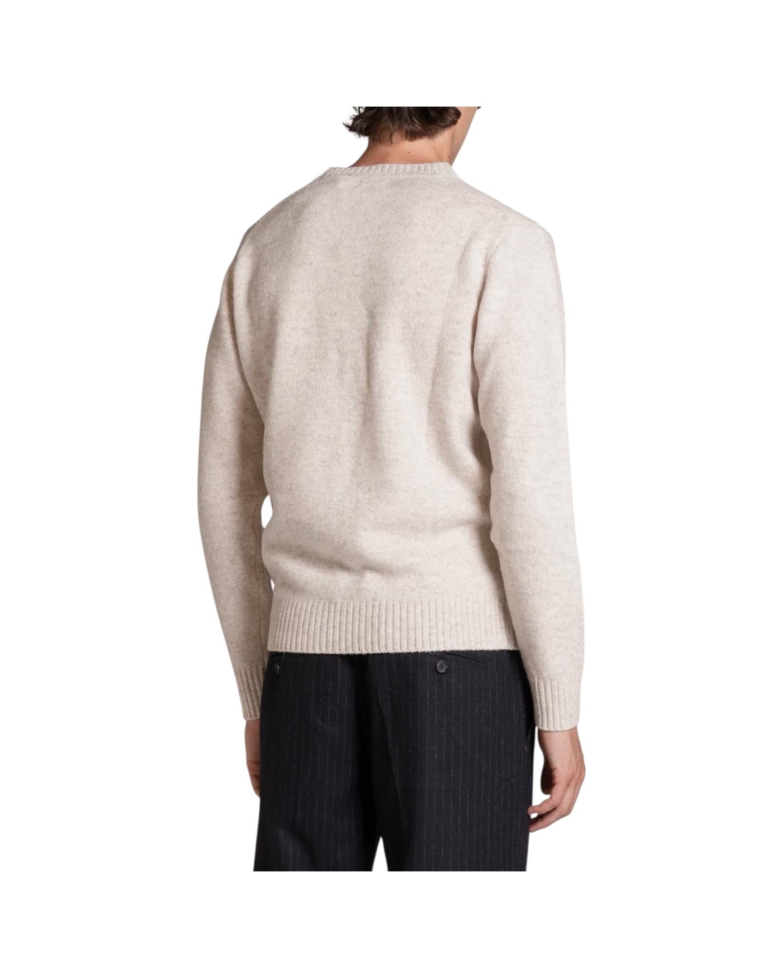 Maglione in moulinè Ecru DUKE WN7C56 IMPURE 