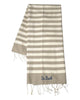 Classic honeycomb fouta with stripes