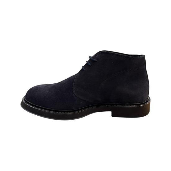 Stivaletto uomo in camoscio Blu 30200 BLU Antico calzaturificio artigiano 