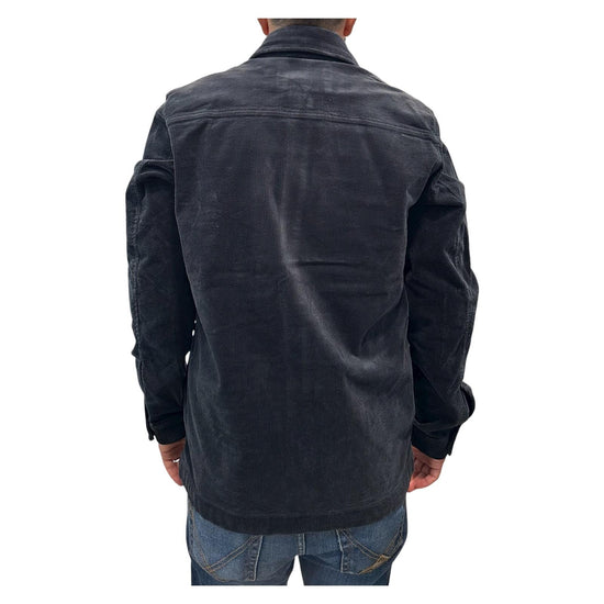 Overshirt in velluto Navy blue AU26W04OS PA1547 NAVY BLUE Alley docks 